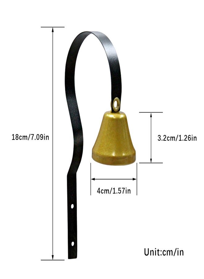 فلاين جرس باب معدني للكلاب (قطعتان)، جرس تدريب الكلاب لأصحاب المتاجر، يُثبت على الحائط لتزيين المنزل، جرس باب مدخل المتجر، جرس باب المتجر لتدريب الكلاب على قضاء حاجتها في المكان المخصص (أسود) - Image 3